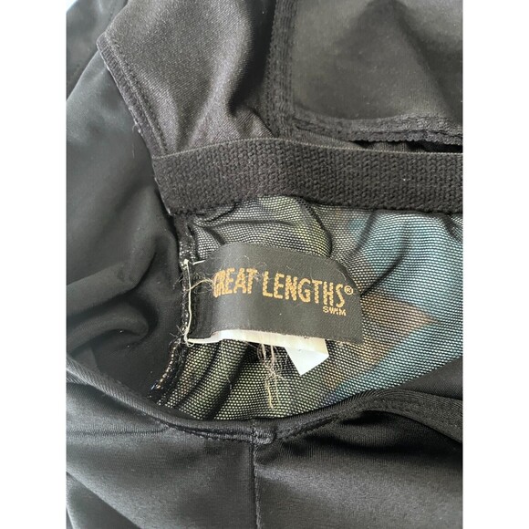 Great Lengths Women's Swimwear Black & Floral Print Size 10 - Picture 5 of 5